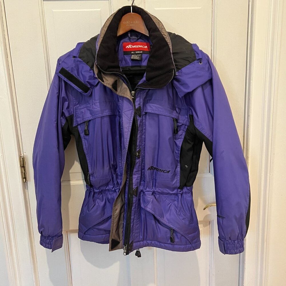 Nordica Ski Jacket Vintage 80s 90s Apres Ski Snow Coat Bunny Retro Vtg Womens 6